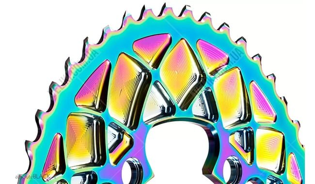 Зірка шатуна absoluteBLACK Oval R9100 PVD 50T - дополнительное фото 3