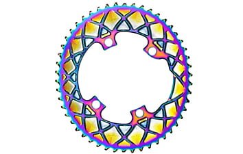 Зірка шатуна absoluteBLACK Oval R9100 PVD 52T