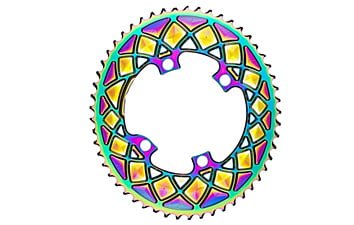 Зірка шатуна absoluteBLACK Oval R9100 PVD 53T