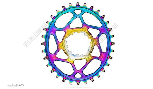 Зірка шатуна absoluteBLACK Oval Sram Boost PVD 32T - дополнительное фото 2