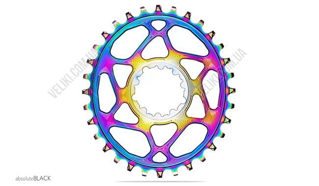 Зірка шатуна absoluteBLACK Oval Sram Boost PVD 34T - дополнительное фото 2
