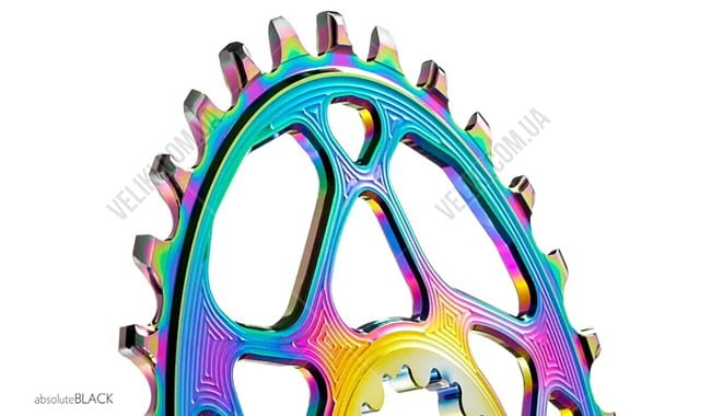 Зірка шатуна absoluteBLACK Oval Sram Boost PVD 34T - дополнительное фото 3