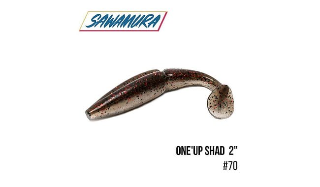 Виброхвост Sawamura One'Up Shad 2.0" 9 шт - фото 17