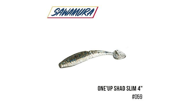 Віброхвіст Sawamura One'Up Shad Slim 4 "6 шт - фото 13