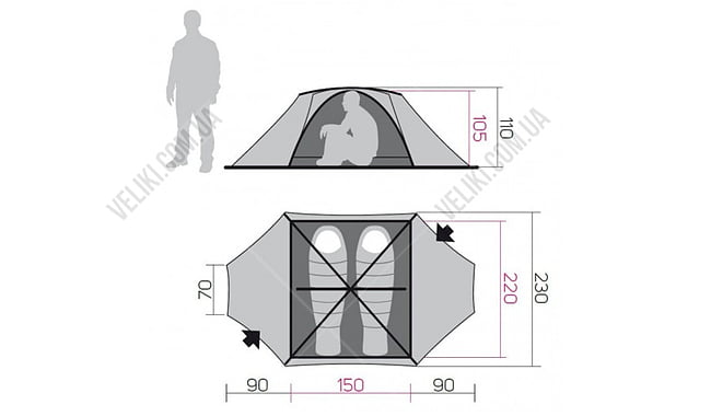 Палатка Hannah Covert 2 WS - дополнительное фото 4