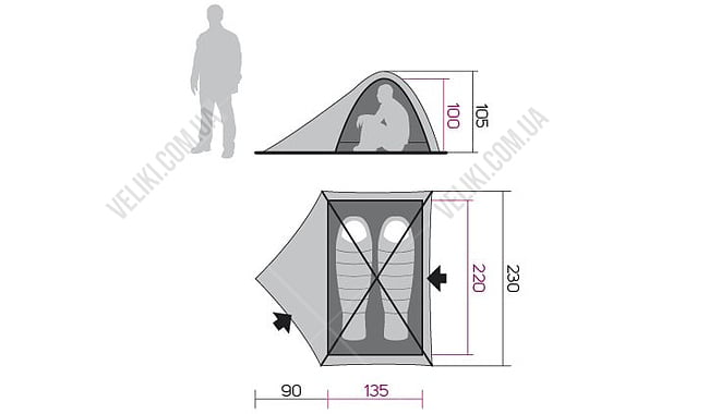 Палатка Hannah Falcon 2 - дополнительное фото 3