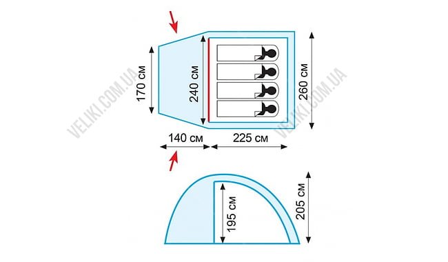 Палатка Tramp Bell 4 V2 - дополнительное фото 10