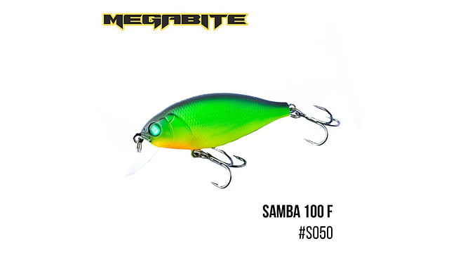 Воблер Megabite Samba 100 F 60мм, 12,5г, 1м - фото 1