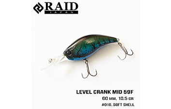 Воблер Raid Level Crankмid 59.5мм, 10.5г,