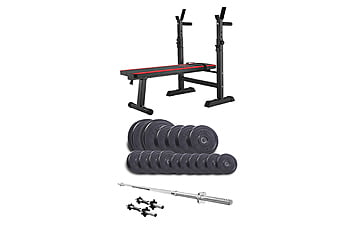 Набор Elitum Titan 68 кг + скамья Hop-sport 1080