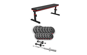 Набор Hop-Sport Premium 38 кг + скамья HS-1025 PRO