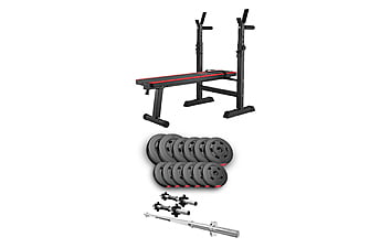 Набор Hop-Sport Premium 38 кг + скамья HS-1080