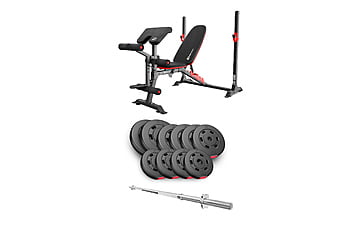 Набор Hop-Sport Premium 59 кг + скамья HS-1095