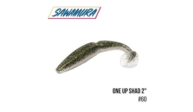 Виброхвост Sawamura One'Up Shad 2.0" 9 шт - фото 2
