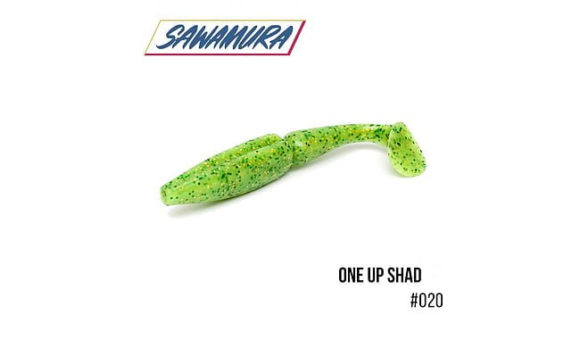 Виброхвост Sawamura One'Up Shad 4" 6 шт - фото 15