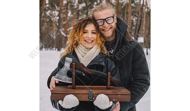 Сокира Gorillas Market Вікінг у подарунковій коробці Gorillas BBQ - дополнительное фото 3