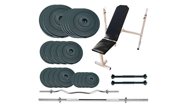 Лава для жиму Newt Gym Set Pro з набором ваг 120 кг - фото 1
