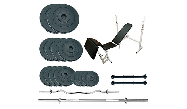 Скамья для жима Newt Gym Scott Set Pro с набором весов 70 кг - фото 1