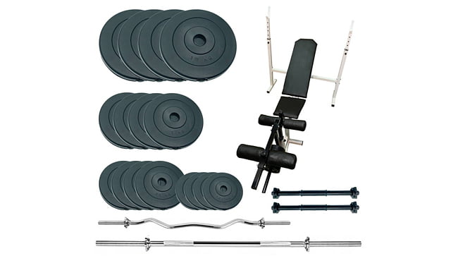 Скамья для жима Newt Gym Scott Plus Set Pro с набором весов 90 кг - фото 1