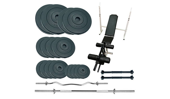 Скамья для жима Newt Gym Scott Plus Set Pro с набором весов 100 кг - фото 1