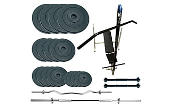 Лава для жиму Newt Gym Scott Plus Set Pro T з набором ваг 90 кг