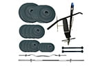 Скамья для жима Newt Gym Scott Plus Set Pro T с набором весов 120 кг - фото 1
