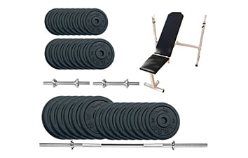 Лава для жиму Newt Gym Set-SKH Home з набором ваг 89 кг