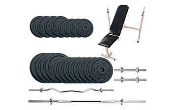 Лава для жиму Newt Gym Set-SKHW Home з набором ваг 72 кг