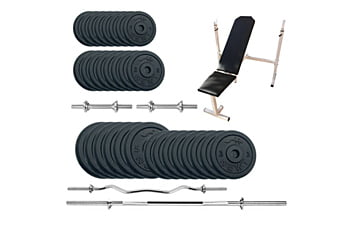 Лава для жиму Newt Gym Set-SKHW Home з набором ваг 94 кг
