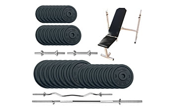 Лава для жиму Newt Gym Set-SKHW Home з набором ваг 99 кг