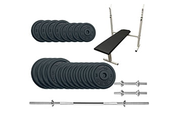 Лавка для жиму Newt Stadard Set-STH Home з набором ваг 67 кг