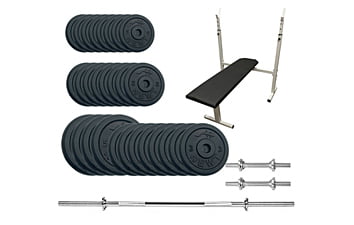 Лавка для жиму Newt Stadard Set-STH Home з набором ваг 79 кг