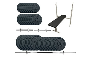 Лавка для жиму Newt Stadard Set-STH Home з набором ваг 89 кг