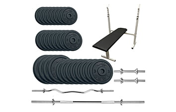 Лавка для жиму Newt Gym Set-STHW Home з набором ваг 84 кг