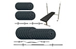 Скамья для жима Newt Gym Set-STHW Home с набором весов 94 кг - фото 1