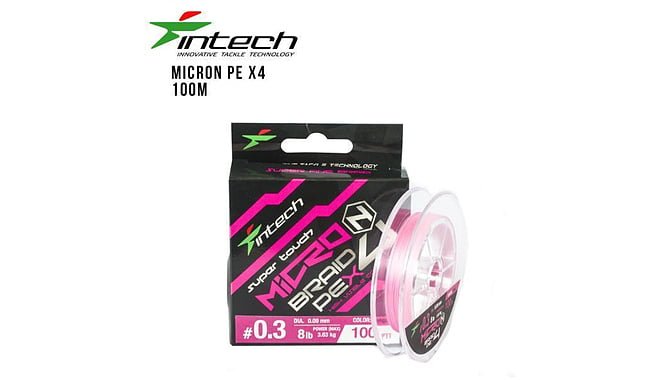 Шнур Intech MicroN PE X4 100 м 0.3 мм 3.6 kg - фото 1