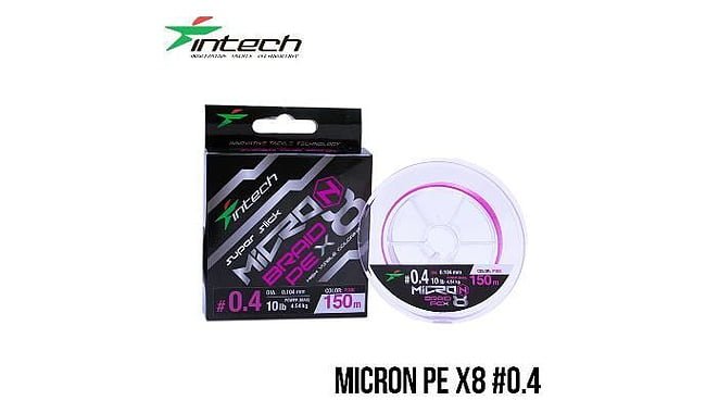 Шнур Intech  MicroN PE X8  150 м #0,4 4,5 кг - фото 1