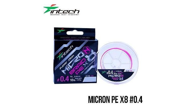Шнур Intech  MicroN PE X8  200 м #0,4 4,5 кг - фото 1