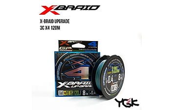 Шнур YGK X-Braid Upgrade 3C X4 120 м, 0.5 мм, 4.5 kg