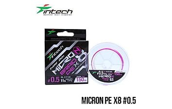 Шнур Intech MicroN PE X8 150 м, 0.5 мм, 5.0 kg