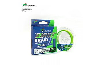 Шнур Intech First Braid X4 100 м, 1.5 мм, 10.0 kg