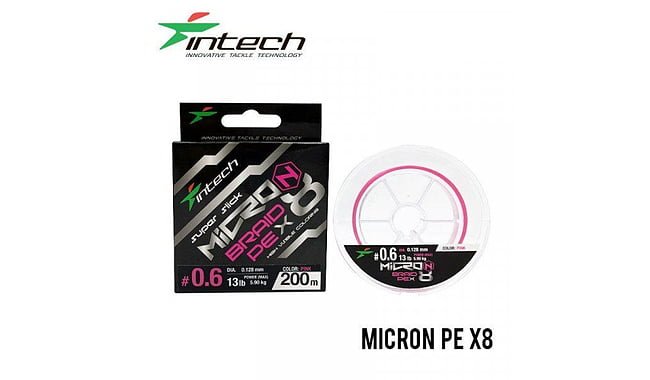 Шнур Intech MicroN PE X8 200 м, 2 мм, 16.3 kg - фото 1