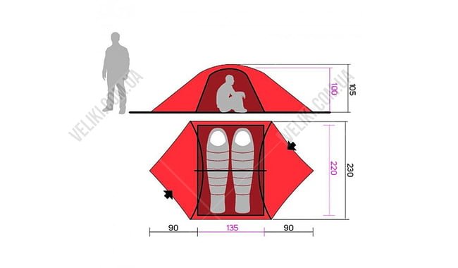 Палатка Hannah Eagle 2 Treetop - дополнительное фото 2