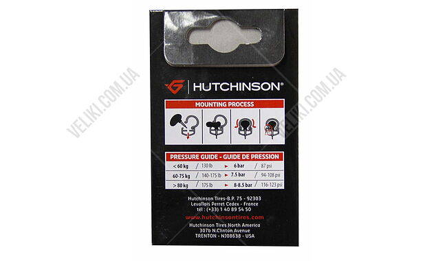 Камера 28" Hutchinson Standard Road 700x20-25 Presta 48 мм - дополнительное фото 1