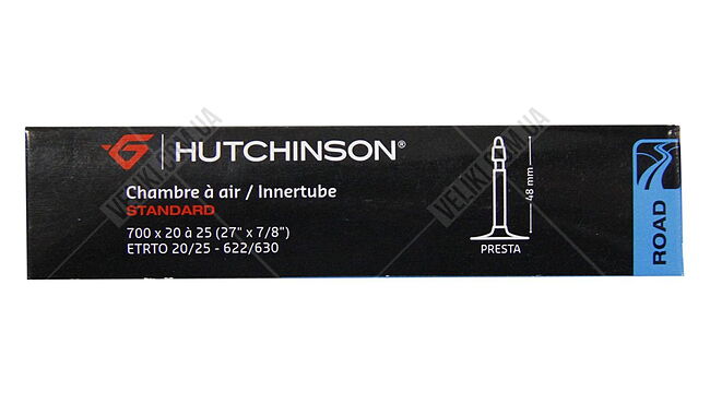 Камера 28" Hutchinson Standard Road 700x20-25 Presta 48 мм - дополнительное фото 2