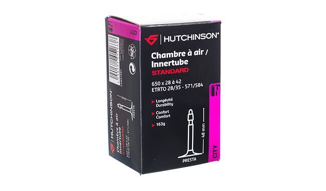 Камера 27.5" Hutchinson Standard City 650x28-42 Presta 48 мм - фото 1