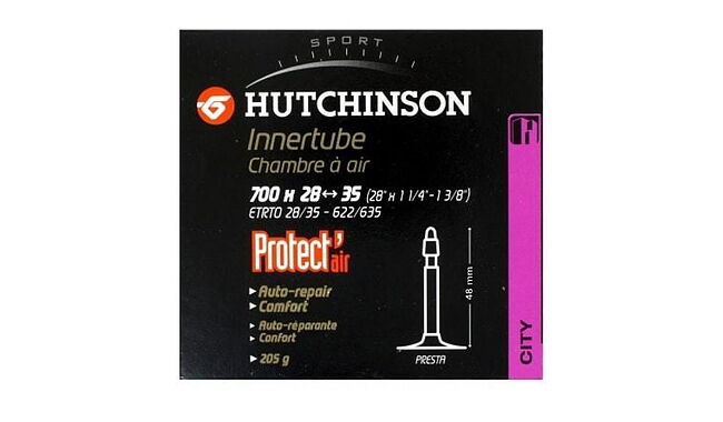 Камера 28" Hutchinson Protect'Air City 700x28-35 Presta 48 мм - фото 1