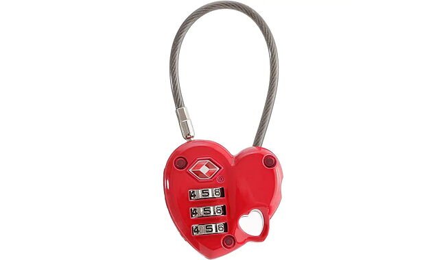 Брелок Munkees 3606 TSA Combi Lock Heart - фото 1