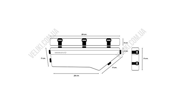 Сумка на раму Geosmina Small Frame Bag 2,5 Liters - дополнительное фото 1