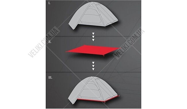 Подкладка для палатки Hannah Groundsheet 3 - дополнительное фото 3